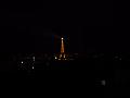 Eiffel Tower at night from Monmartre